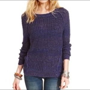 Free People "deep blue" sweater