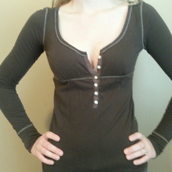 Brown Long Sleeve Shirt