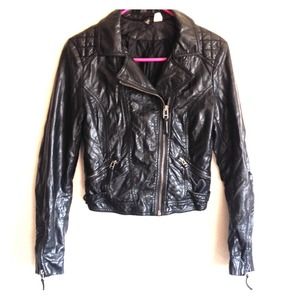 Distressed Moto Jacket