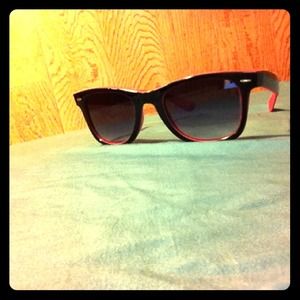 Pink and black sunglasses