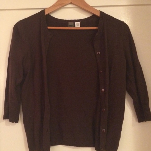 SOLD IN BUNDLE--Chocolate Brown Cardigan