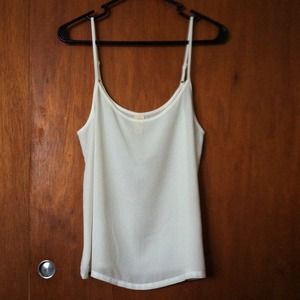 LA Hearts basic white tank top
