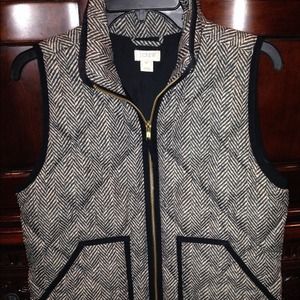Jcrew Herringbone Vest