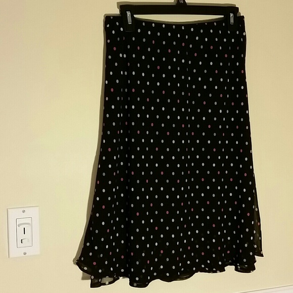 Multi color polka dot skirt
