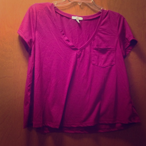 Delia's Loose V neck Purple