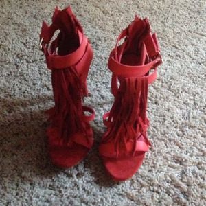 Bebe never worn red heels