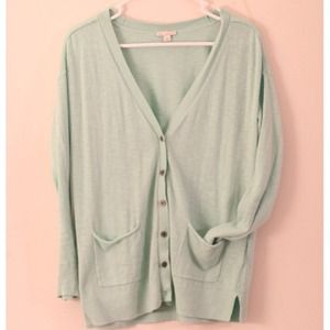 Gap mint cardigan