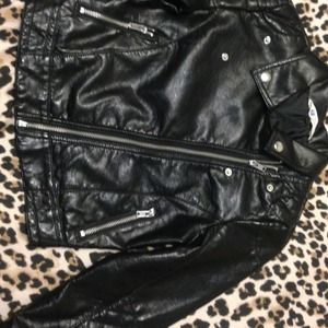 "SOLD" H&M kids leather biker jackets
