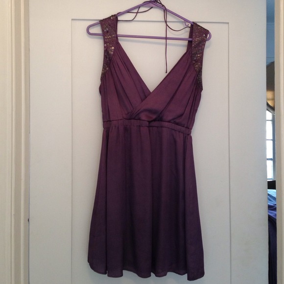 Purple cocktail dress