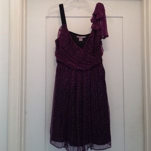 Adorable purple cocktail dress!