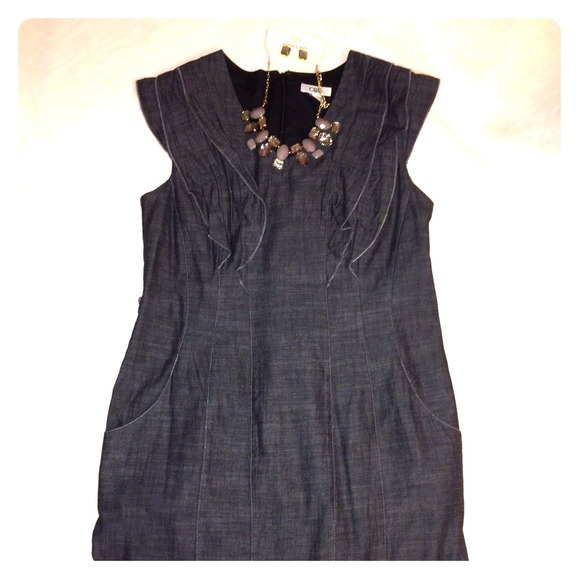 SALE! Cato's Black (Linen/Jean) Dress