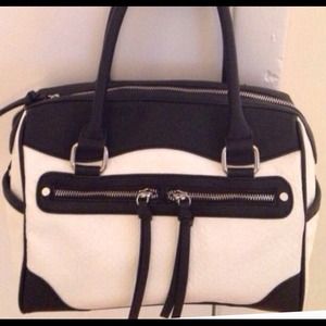 Black & White Express Motorcycle Bag Handbag Purse