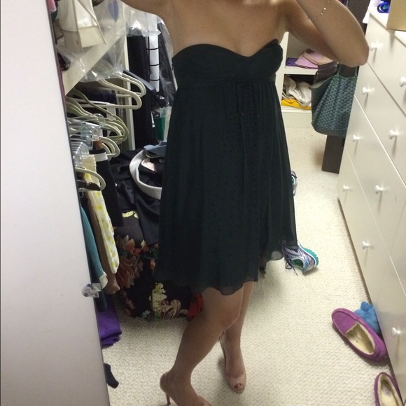 Haute hippie deep green mini dress