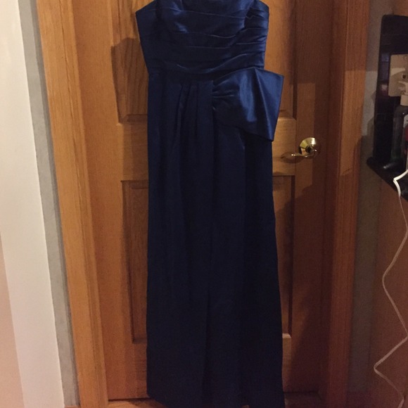 BCBG max azria Royal blue strapless gown