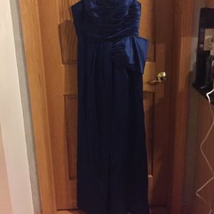 BCBG max azria Royal blue strapless gown