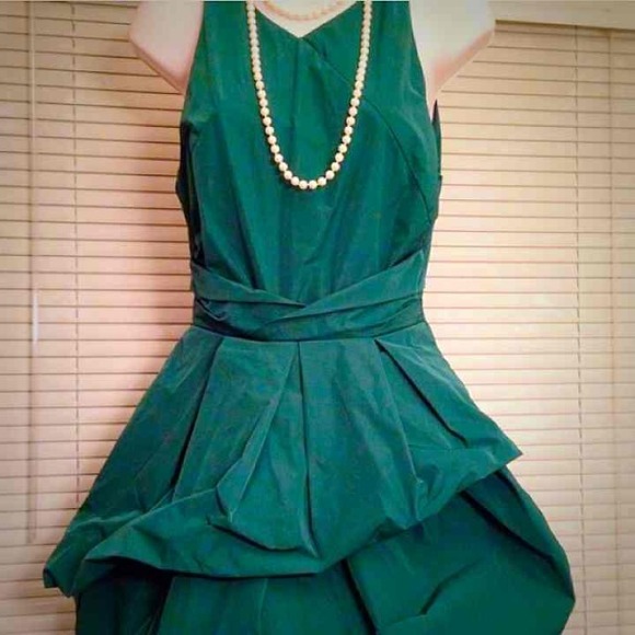 kate spade Dresses & Skirts - Kate Spade hunter green taffetta bubble dress