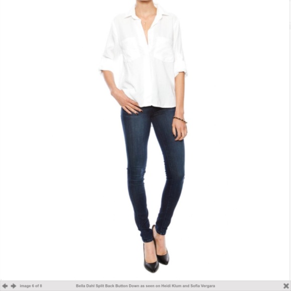 bella dahl split back button down shirt new - Picture 3 of 4