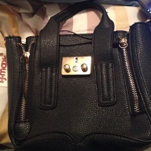 NWT small black leather purse