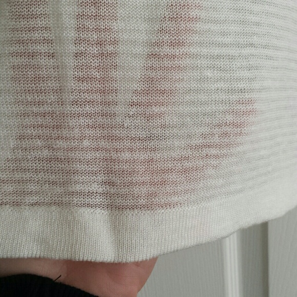 SOLD LOFT Sheer Knit Short Sleeve Shirt - Picture 3 of 4