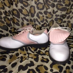 Top Flight Women's Golf shoes and 3pk golf balls.