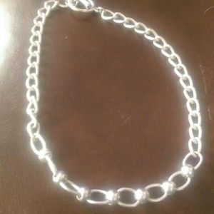 Silver chained necklace