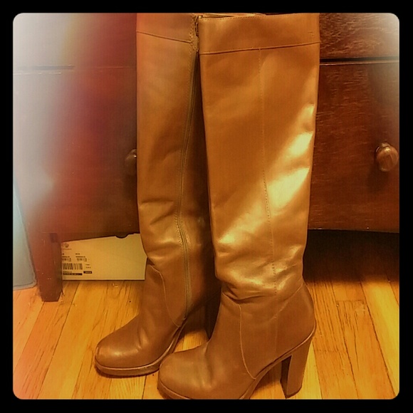 Tommy Hilfiger Shoes - Final price*Real Leather Brown Tall boots.