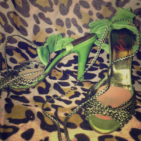 Miss Sixty lace up pumps with leather bow detail