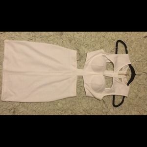 Tobi white cut out dress.