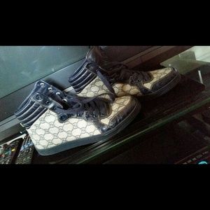 Authentic Navy Blue Gucci Sneakers