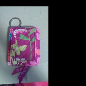 Purple vera bradley id case/wallet