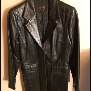 Black Leather Coat