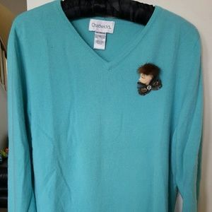 CHADWICK'S 100% Cashmere V-neck sweater