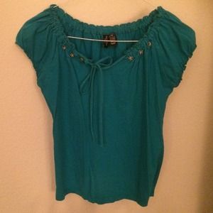 Green blouse