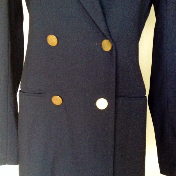 ⛔️SOLDTheory Navy Boyfriend Jacket - Picture 3 of 4