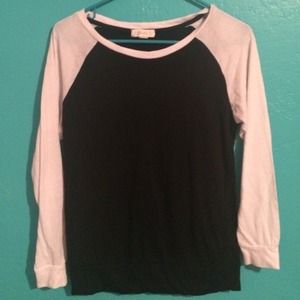black & white FOREVER 21 long sleeve
