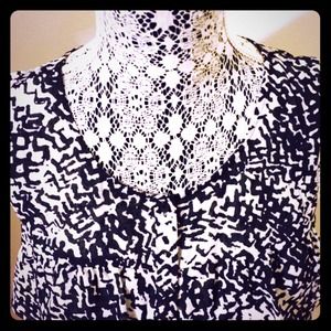 Sleeveless-Button Down Top-Ruffle Front