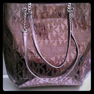 Michael Kors Mirror Metalic tote handbag