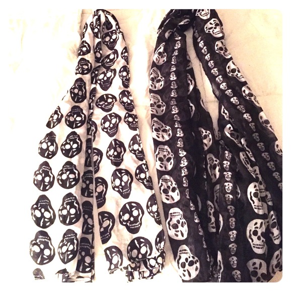 Designer inspired skull scarf