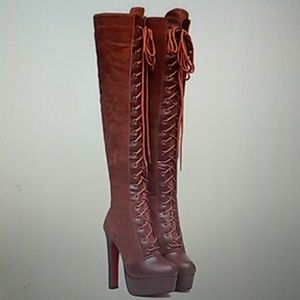 Brand new Vintage lace up boots