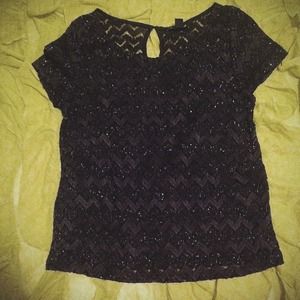 🔺FINAL SALE🔺Shimmery black top