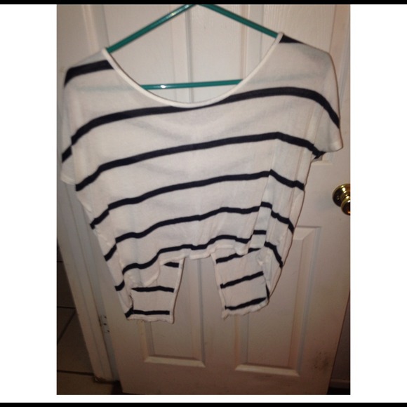 White & Black Stripped Shirt