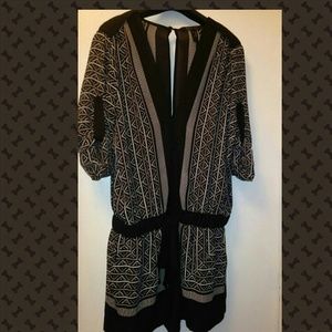 BCBGMAXAZRIA Romper-Francis Scarf Print Size Small