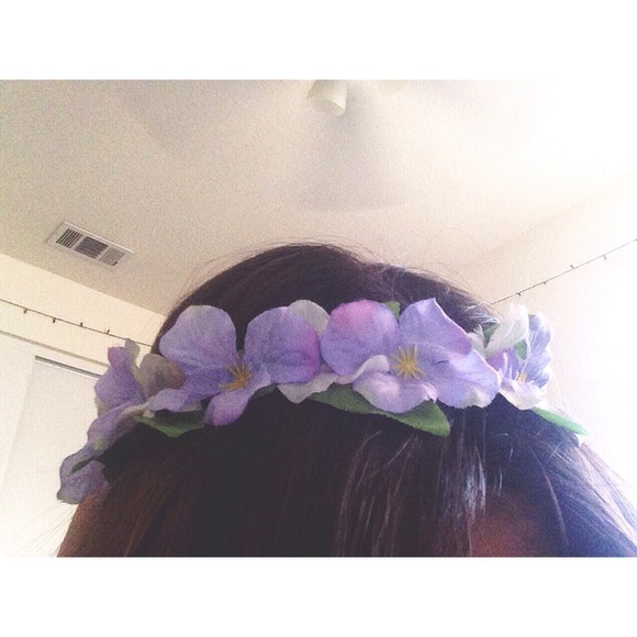 Purple Floral Crown
