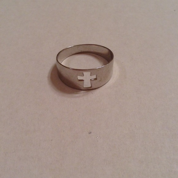 Grunge Cross Ring