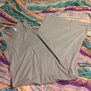 Gray midi bodycon dress