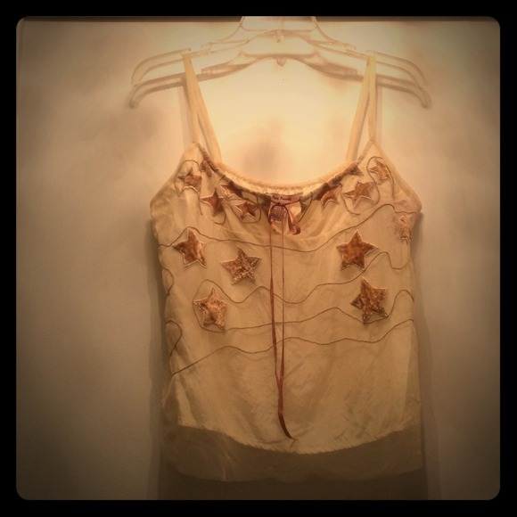 Tulle Free People Tank w/  velvet detailing *NWT*