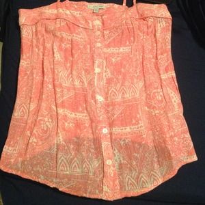 Forever 21 (I Love H81) Pink Tank