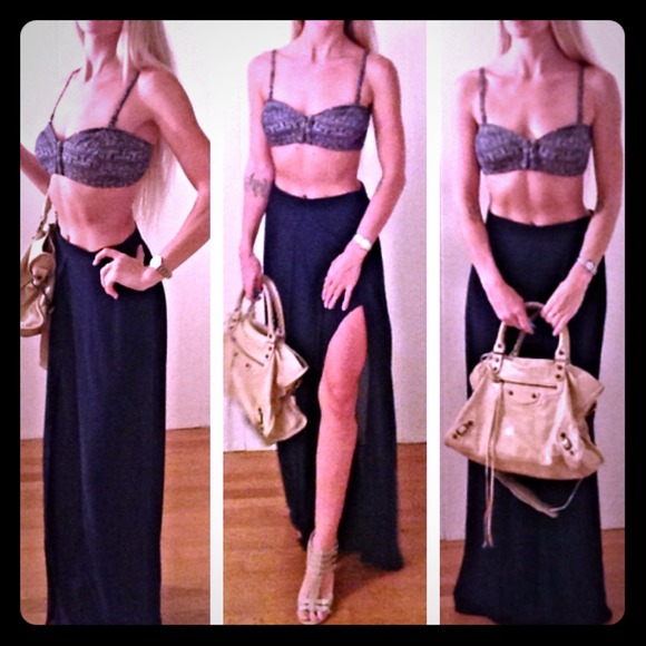 forever 21 high waisted maxi skirt