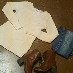 Cream sweater