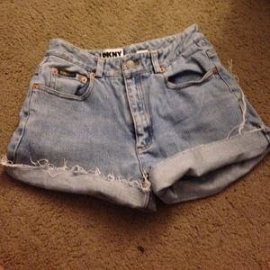 DKNY high waisted shorts